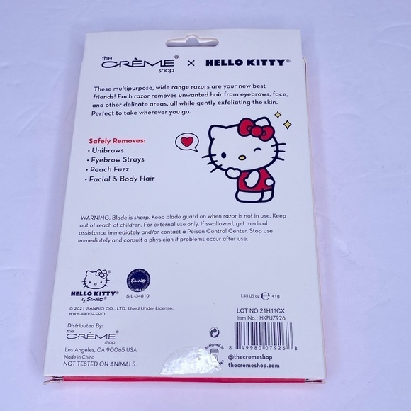 The Crème Shop X Hello Kitty Dermaplane & Sculpt Razor 3-Pack - Picture 4 of 4